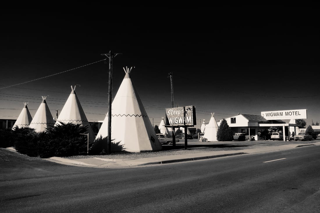 Wigwam Motel by Mark Peacock  Image: Photograph