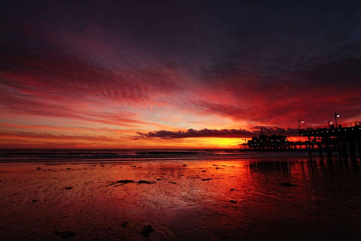 Red Sky's by Mark Peacock  Image: Photograph 