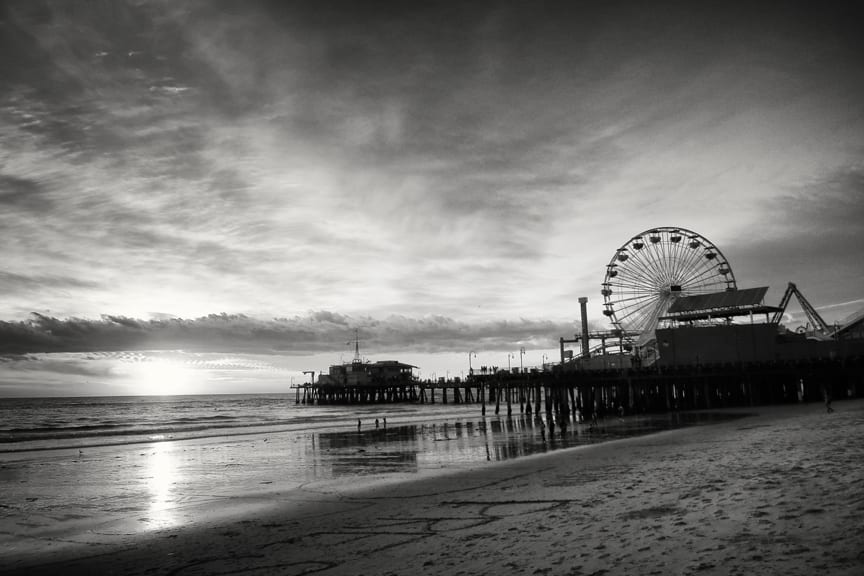Sunset at the Pier by Mark Peacock  Image: Photograph
