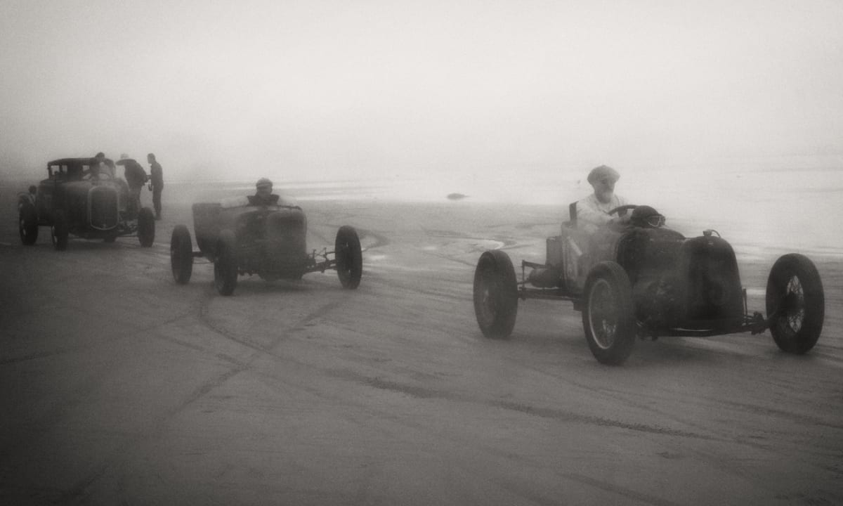 Roadsters in the Mist by Mark Peacock 