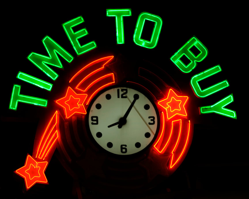 Time to Buy by Mark Peacock  Image: Photograph