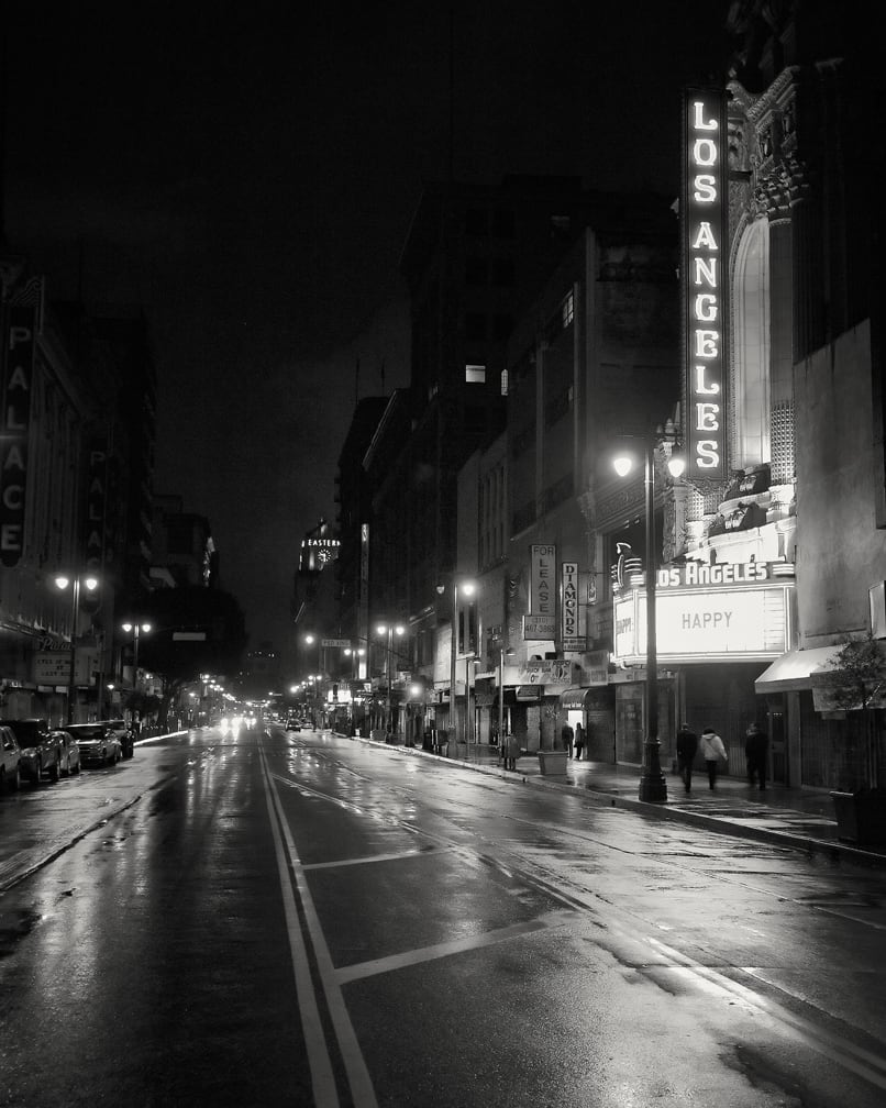 Broadway in the Rain by Mark Peacock  Image: Photograph