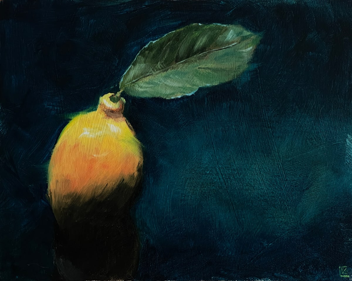 Leaf with Lemon by Gary LaParl 