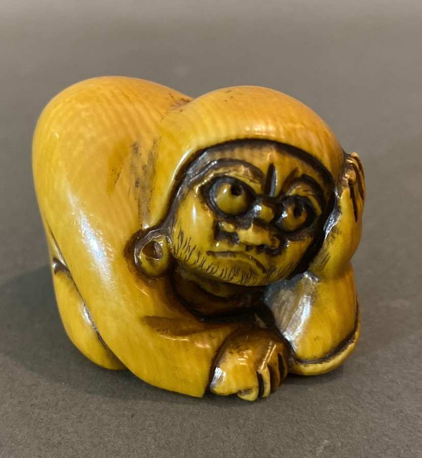 Netsuke - Daruma by Masayuki 