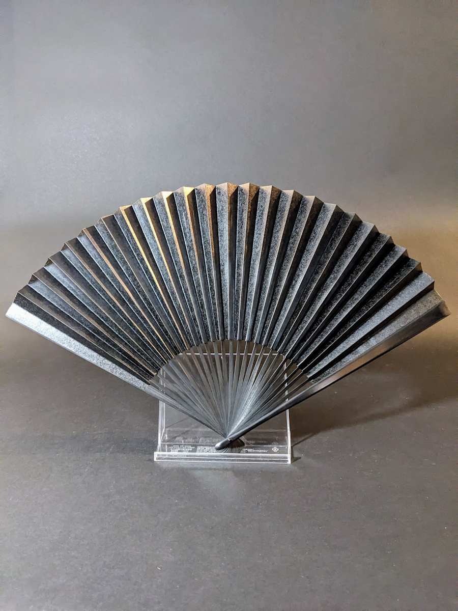 Black folding fan 