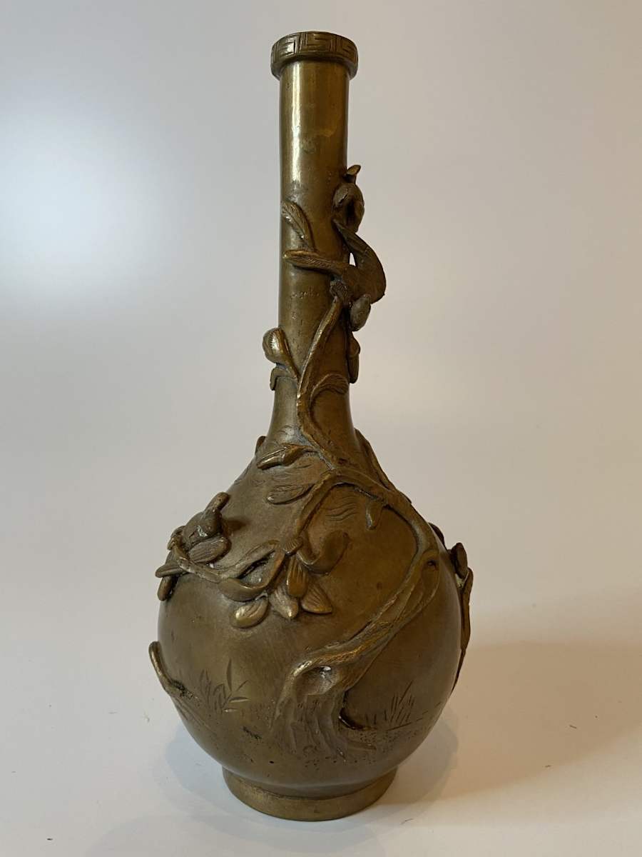 Brass ikebana vase 