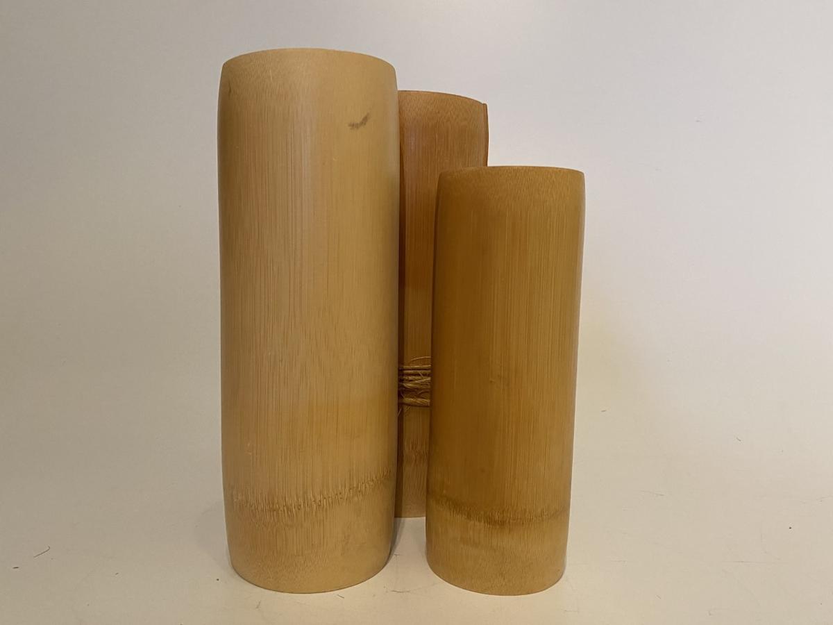 Tubular ikebana vase set - 3 vases 