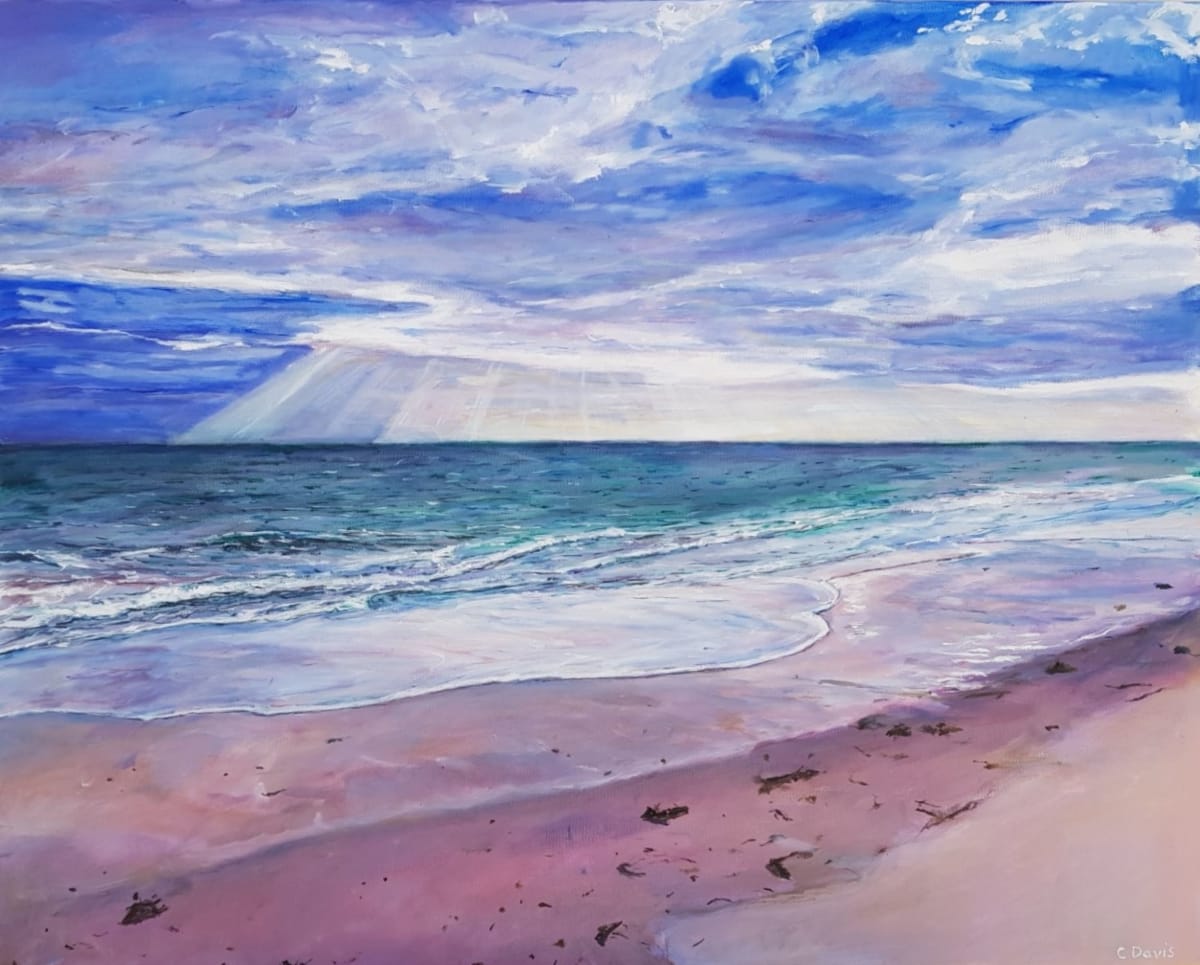 Peaceful Beach  Image: Peaceful Beach oil painting