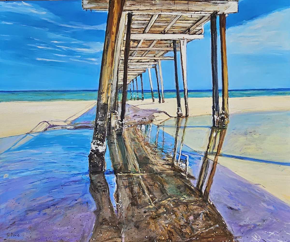 Beneath the Pier by Christine Davis  Image: Beneath the Pier