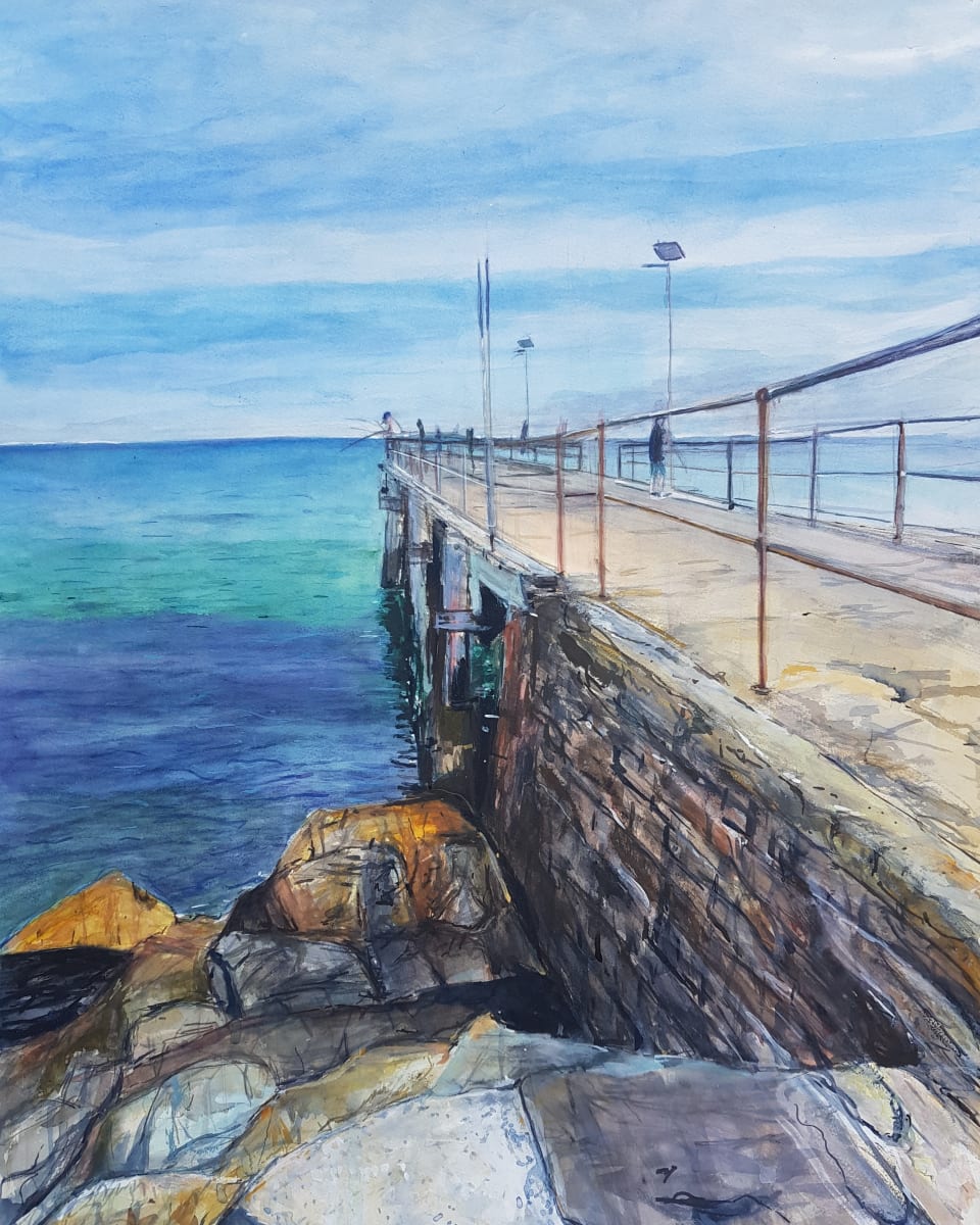 Second Valley Jetty by Christine Davis 