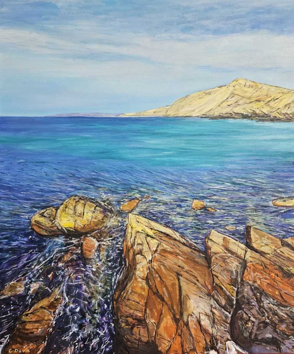 Sunlit Second Valley by Christine Davis  Image: Sunlit Second Valley