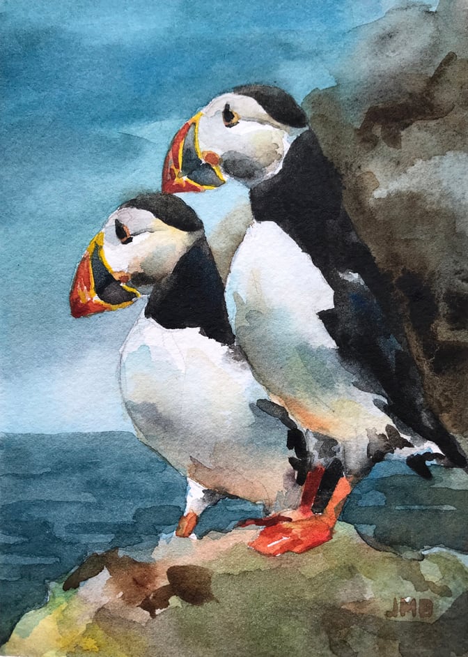 A Pair of Puffins by Jason Michael Bentley, Image 1.