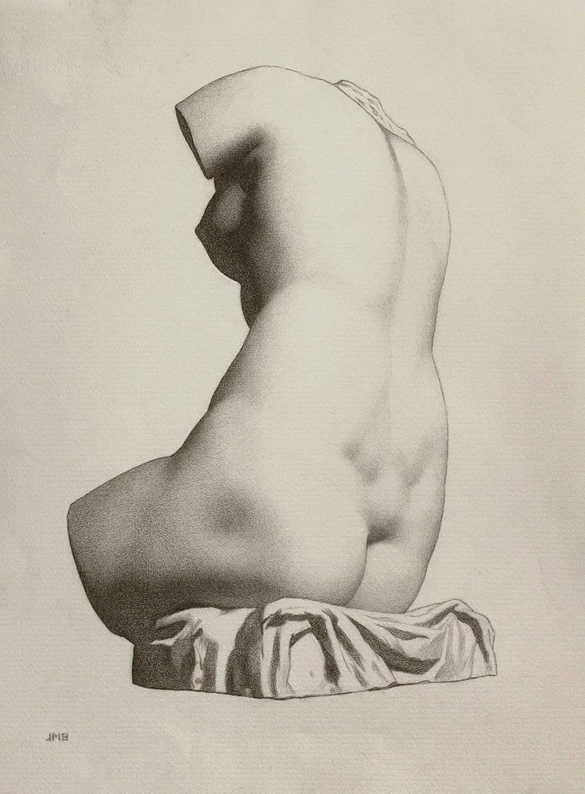 Bargue Plate: TORSE ANTIQVE - Venus by Jason Michael Bentley, Image 1.