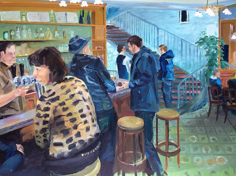 Bar in Paris (Self Portrait) 