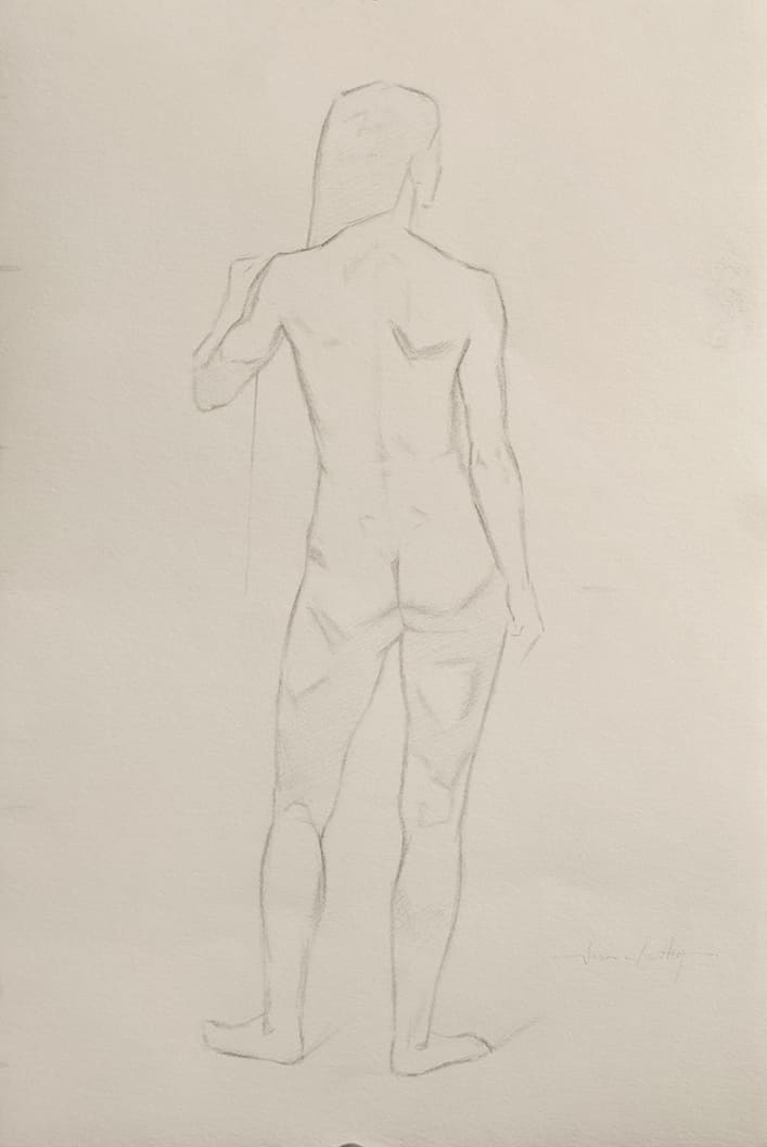 Elke In Contrapposto Posterior View by Jason Bentley 
