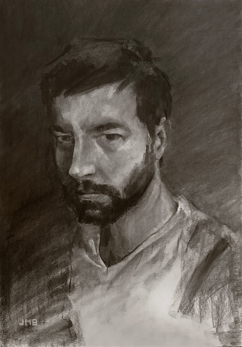 Self Portrait in Charcoal 2020 