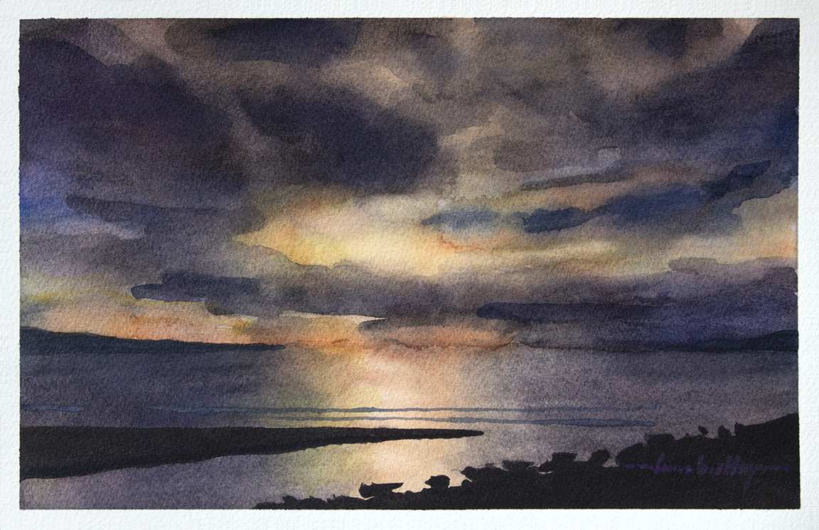 Sunset Over The Waters of Irvine by Jason Michael Bentley, Image 1.