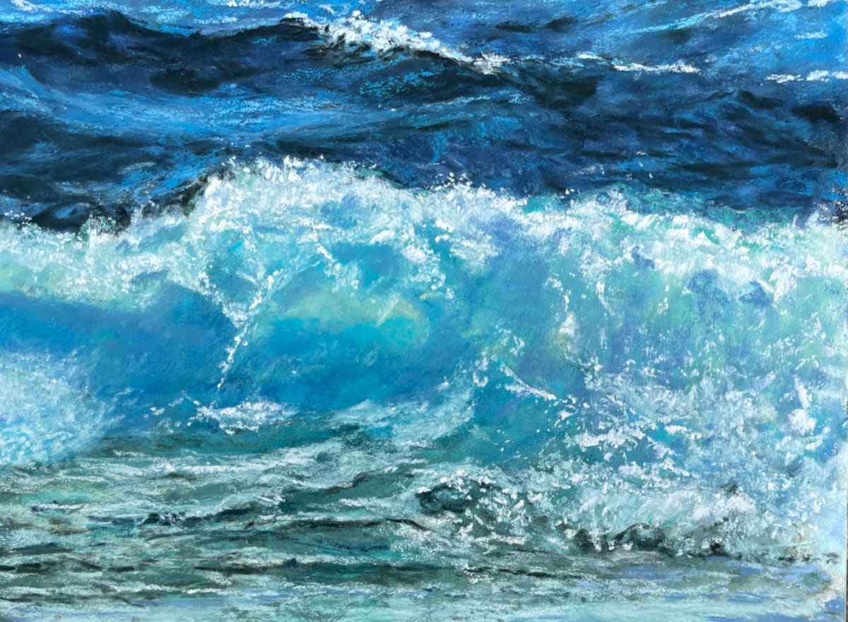 Tempest Tossed by Judy Stone  Image: Tempest Tossed, 3rd place winner in 2021 Mid-Atlantic Pastel Society’s annual judged exhibition.