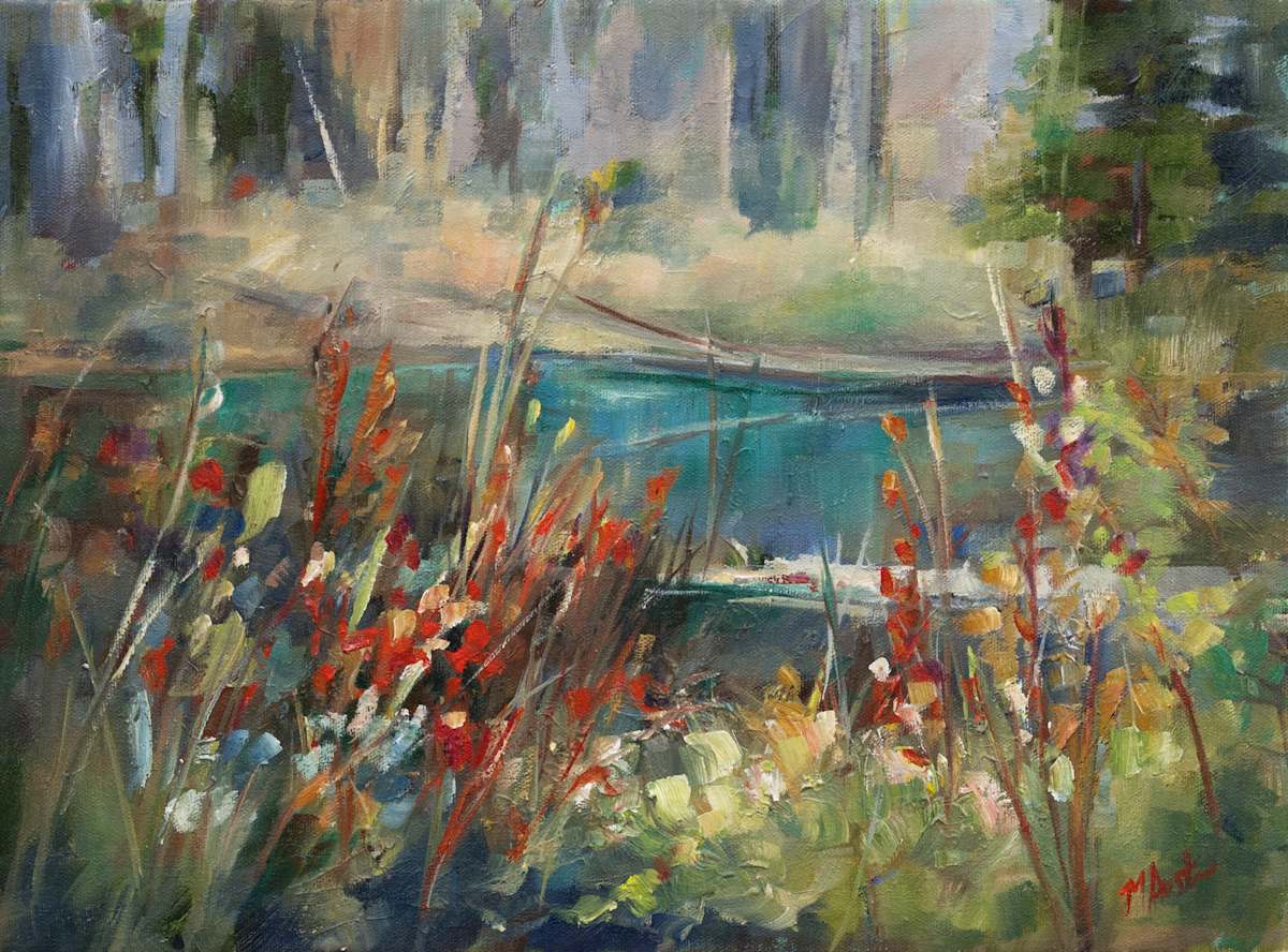 Pond at Cameron lake by Michelle Austen 