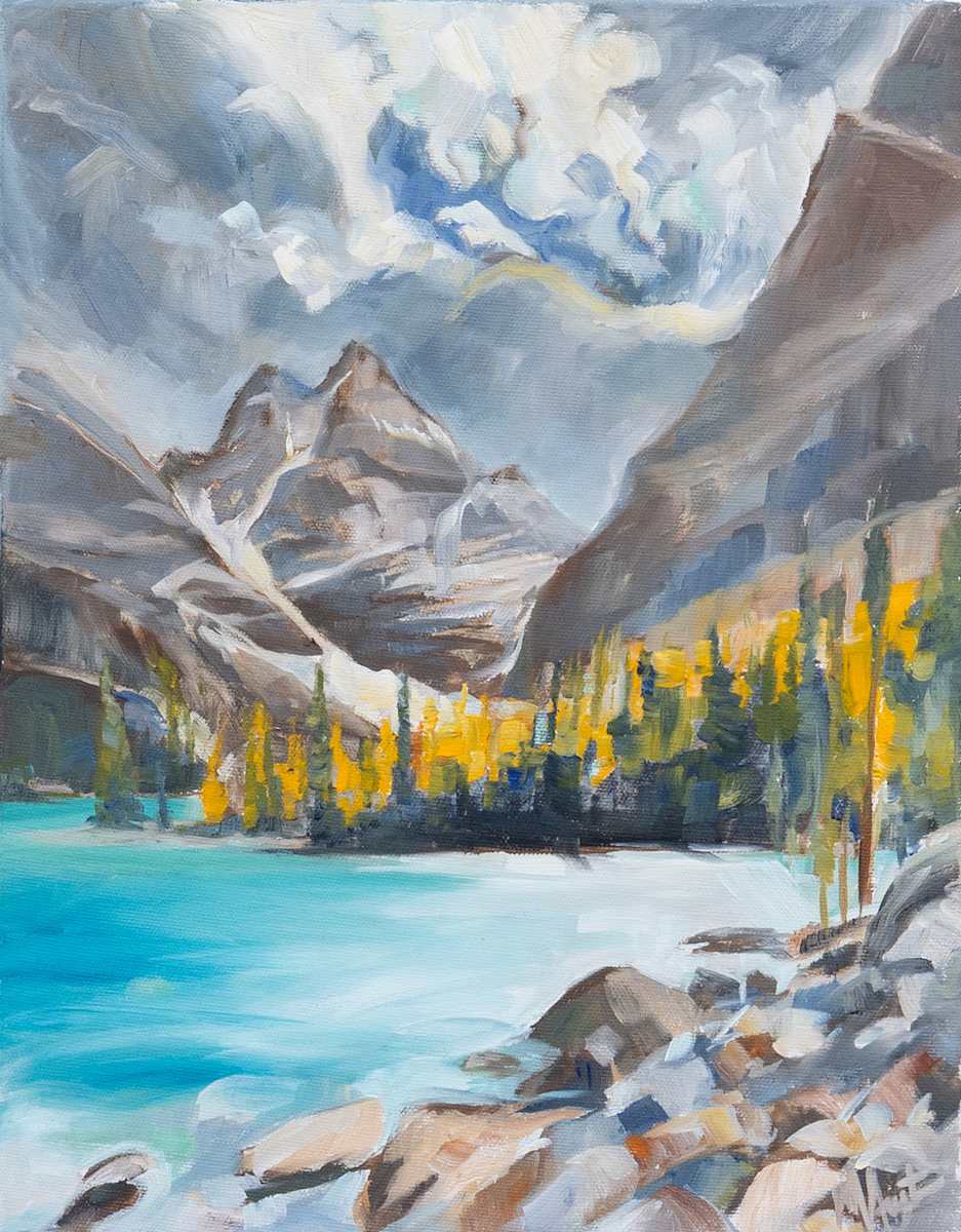 Alpine larches by Michelle Austen 