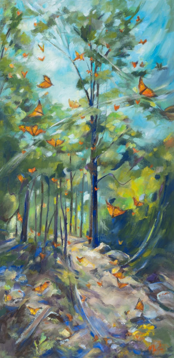 Flying in the forest by Michelle Austen 
