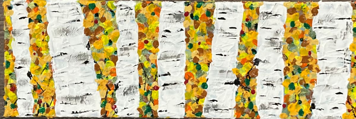 Birch in Fall by Helen Renfrew 