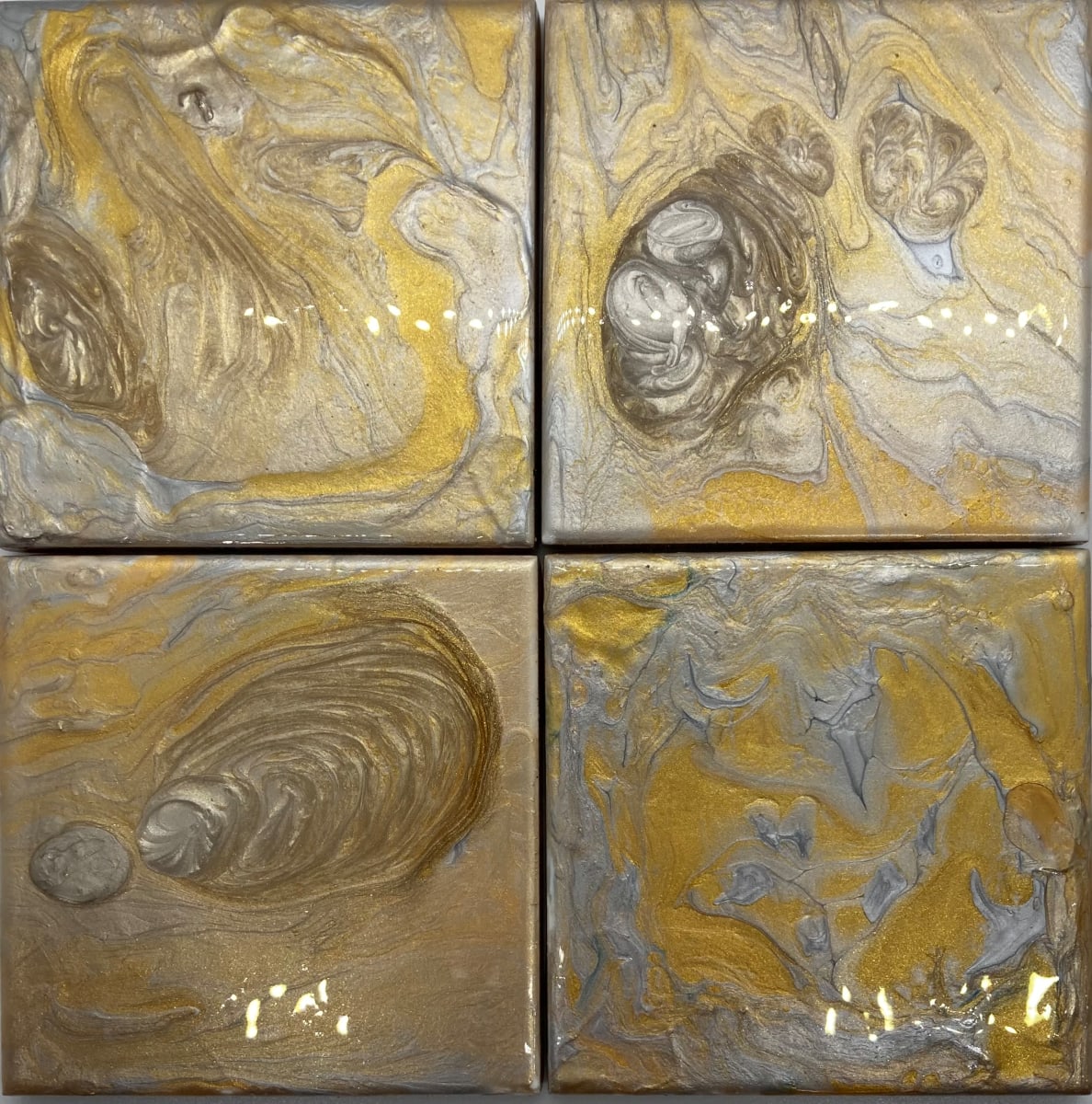 Coasters: Silver & Gold 