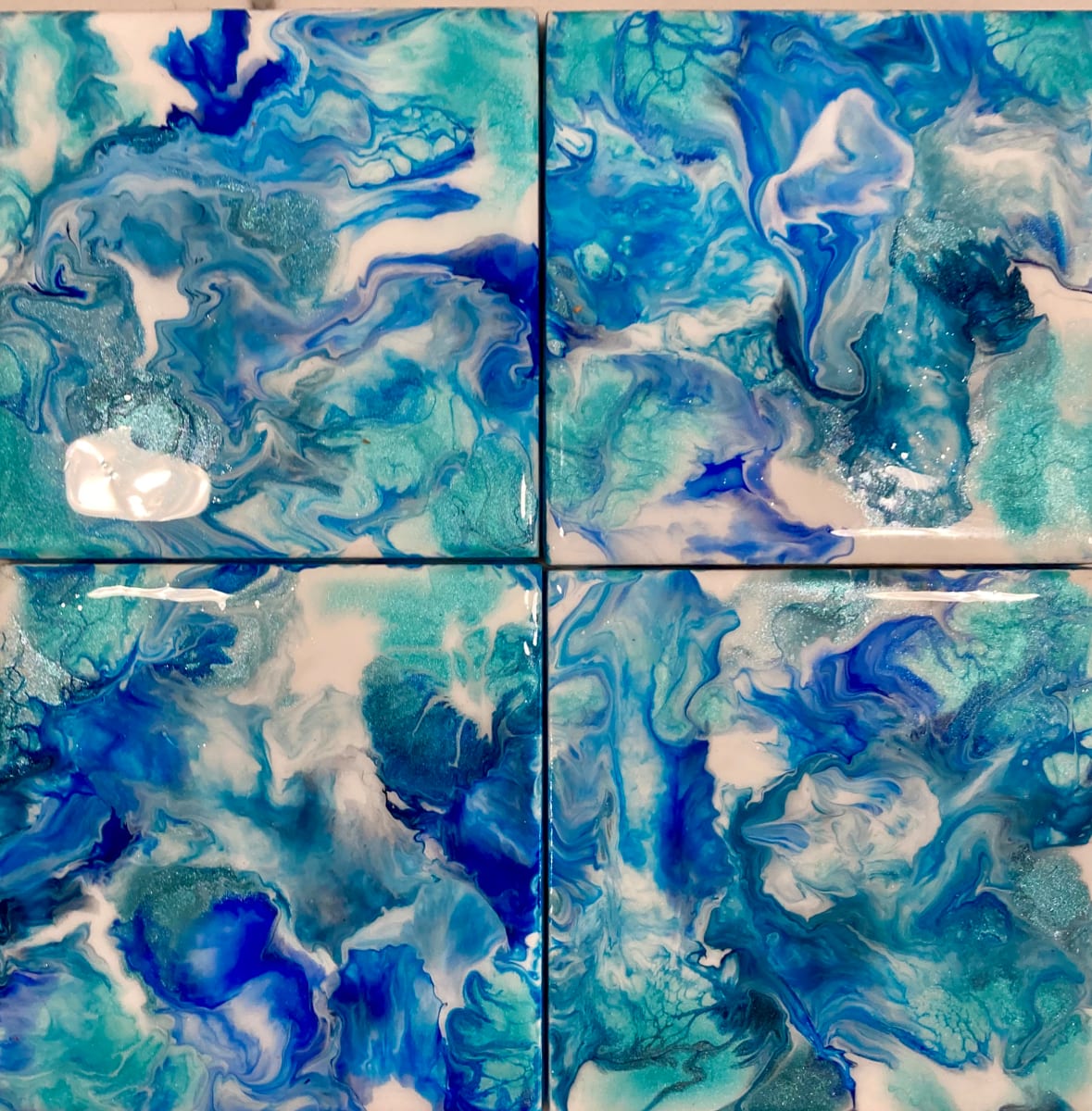 Coasters: In Blue by Helen Renfrew 