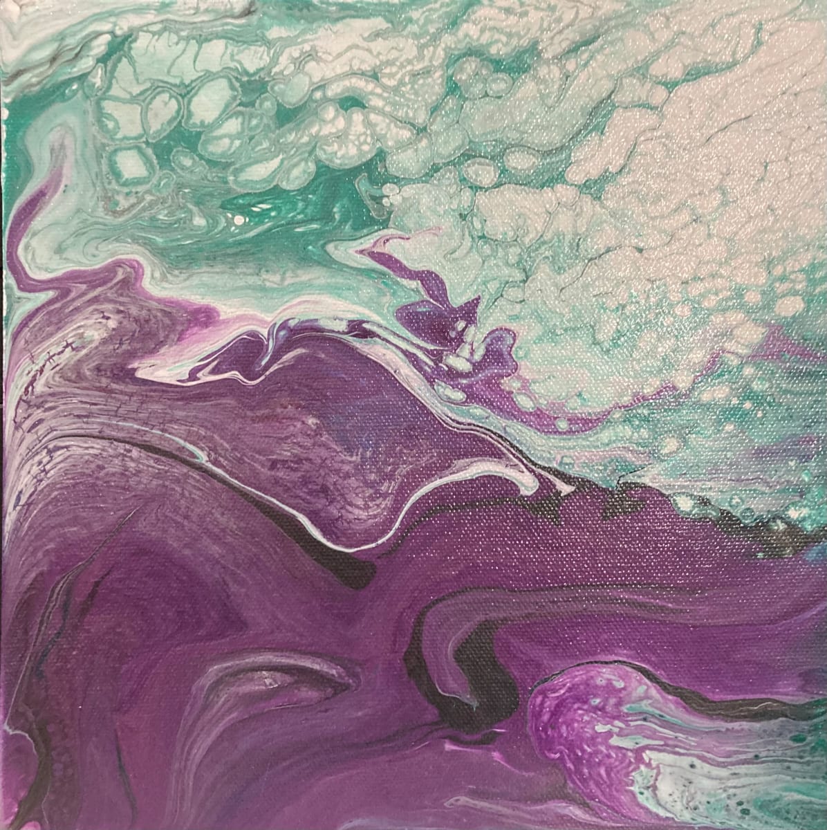 Drama in Purple & Teal 