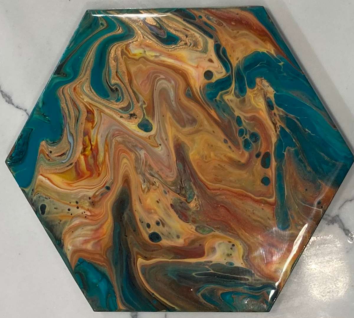 Trivet: Bright Turquoise, Image 1.