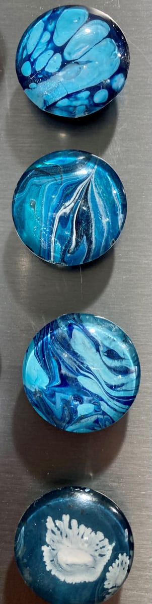 Magnets, small: Blue collection 1 