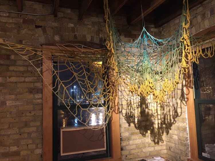 Web of Life by Carley  Image: Installed at Var Gallery