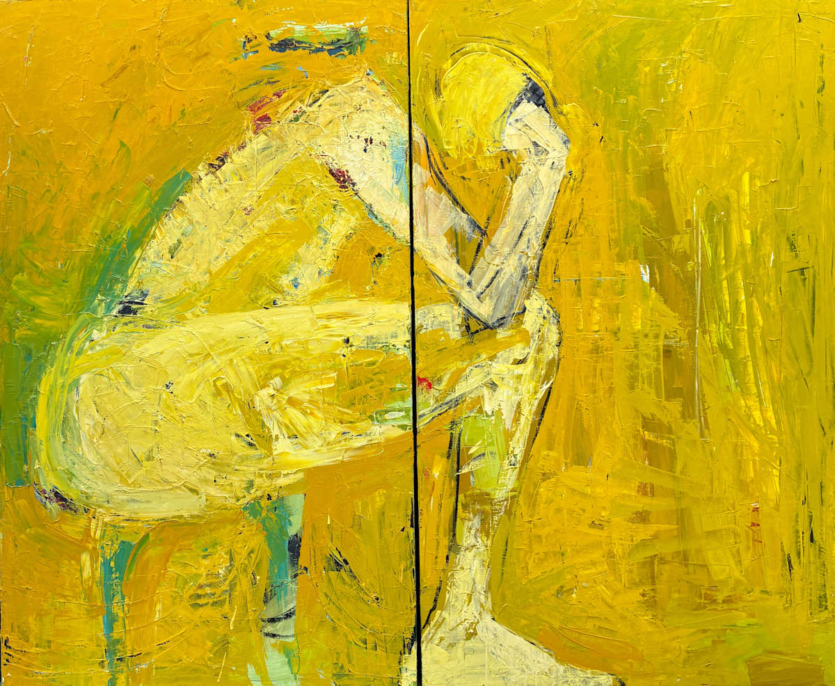 Thoughts (diptych) by Devorah Brinckerhoff, Image 1.