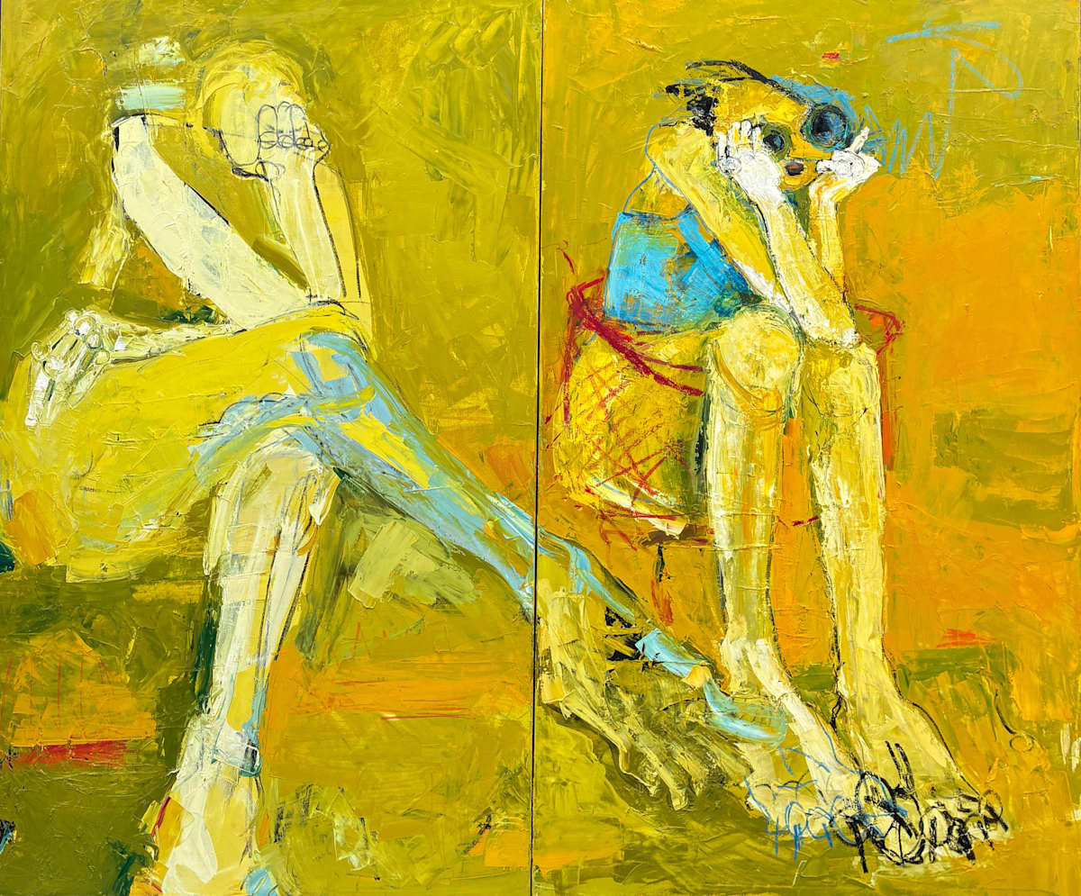 Two Sides (diptych) by Devorah Brinckerhoff, Image 1.