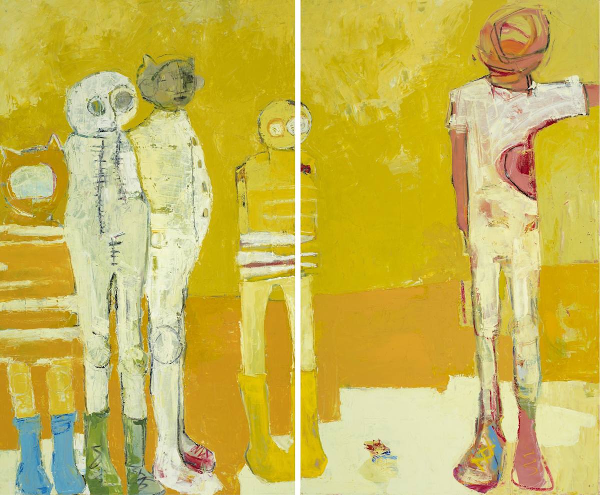 Second Family (diptych) by Devorah Brinckerhoff, Image 1.