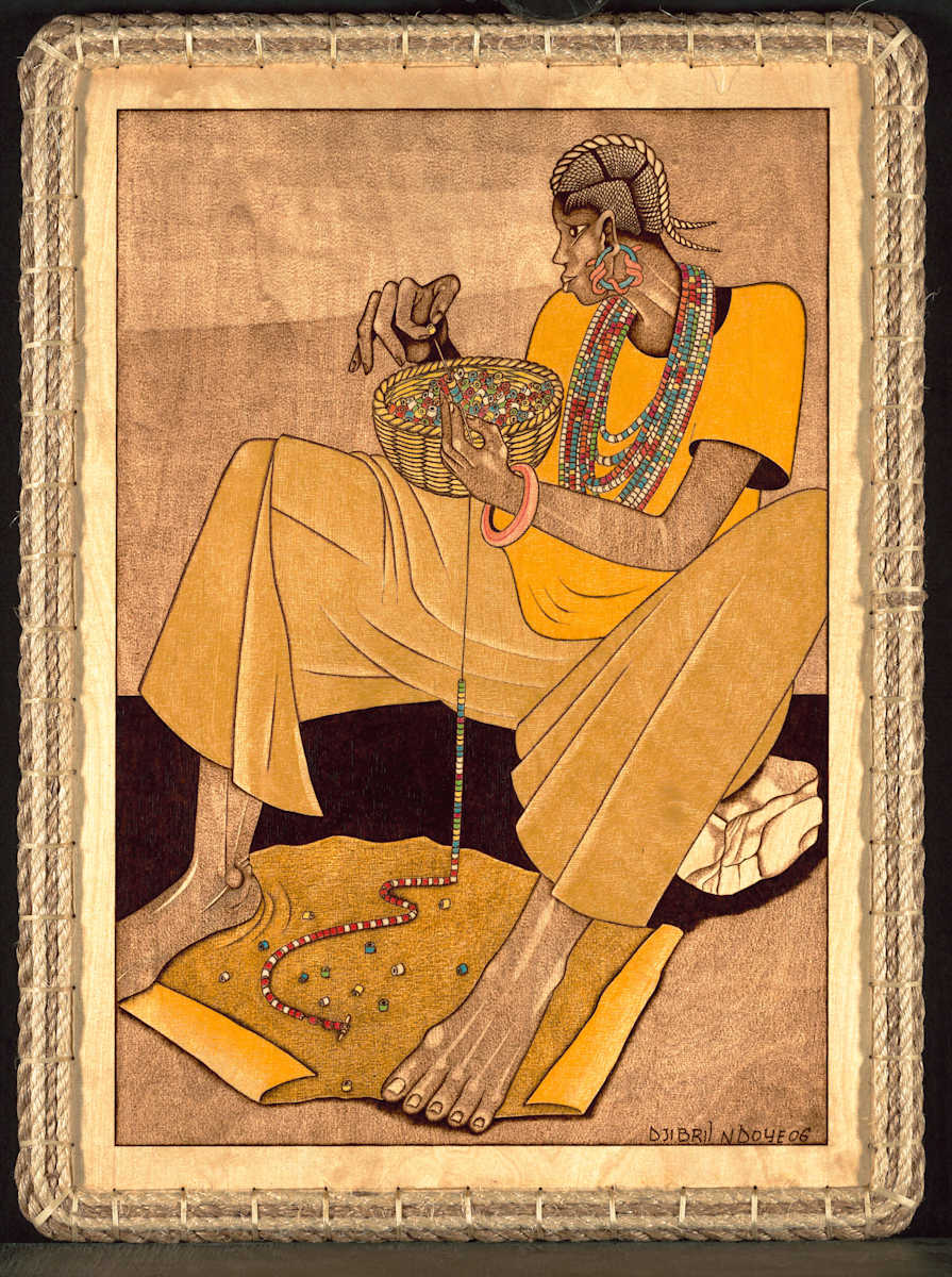 Diayakatou Ferr (Stringing Beads), Image 1.