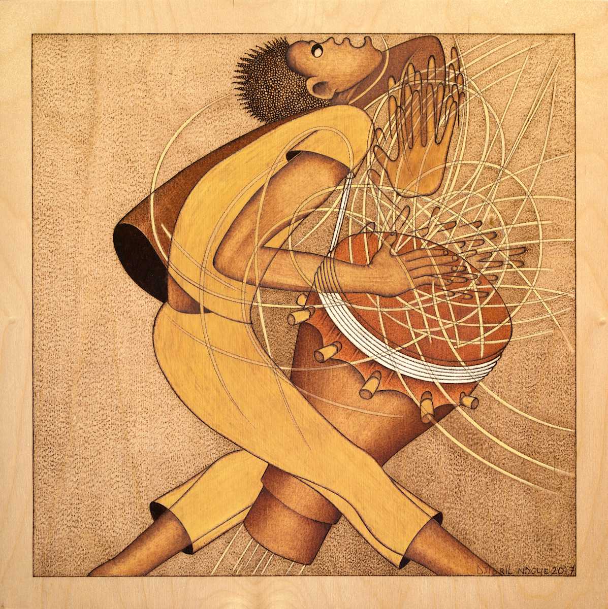 Wind Motion Drumming I by Djibril N'Doye, Image 1.