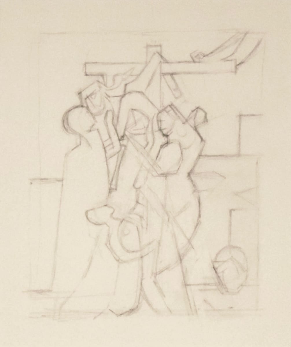 Untitled, (Crucifix study) n.d by William P White 