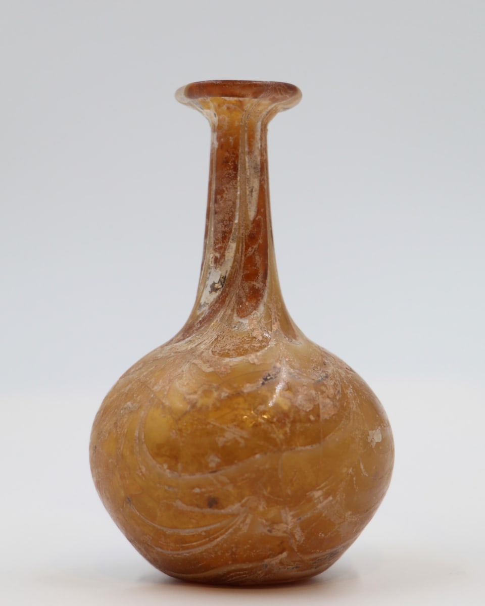 Roman Glass Marbled Unguentarium by Unknown 