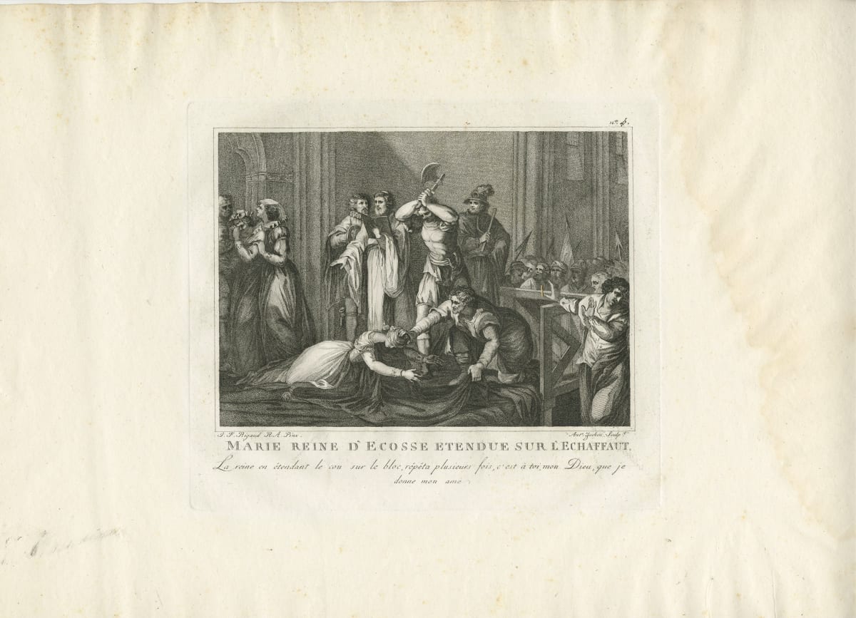 Marie reine d'Ecosse Etendue sur L'Echaffaut (Mary Queen of Scots lying on the Scaffold) by Antonio Zecchin 