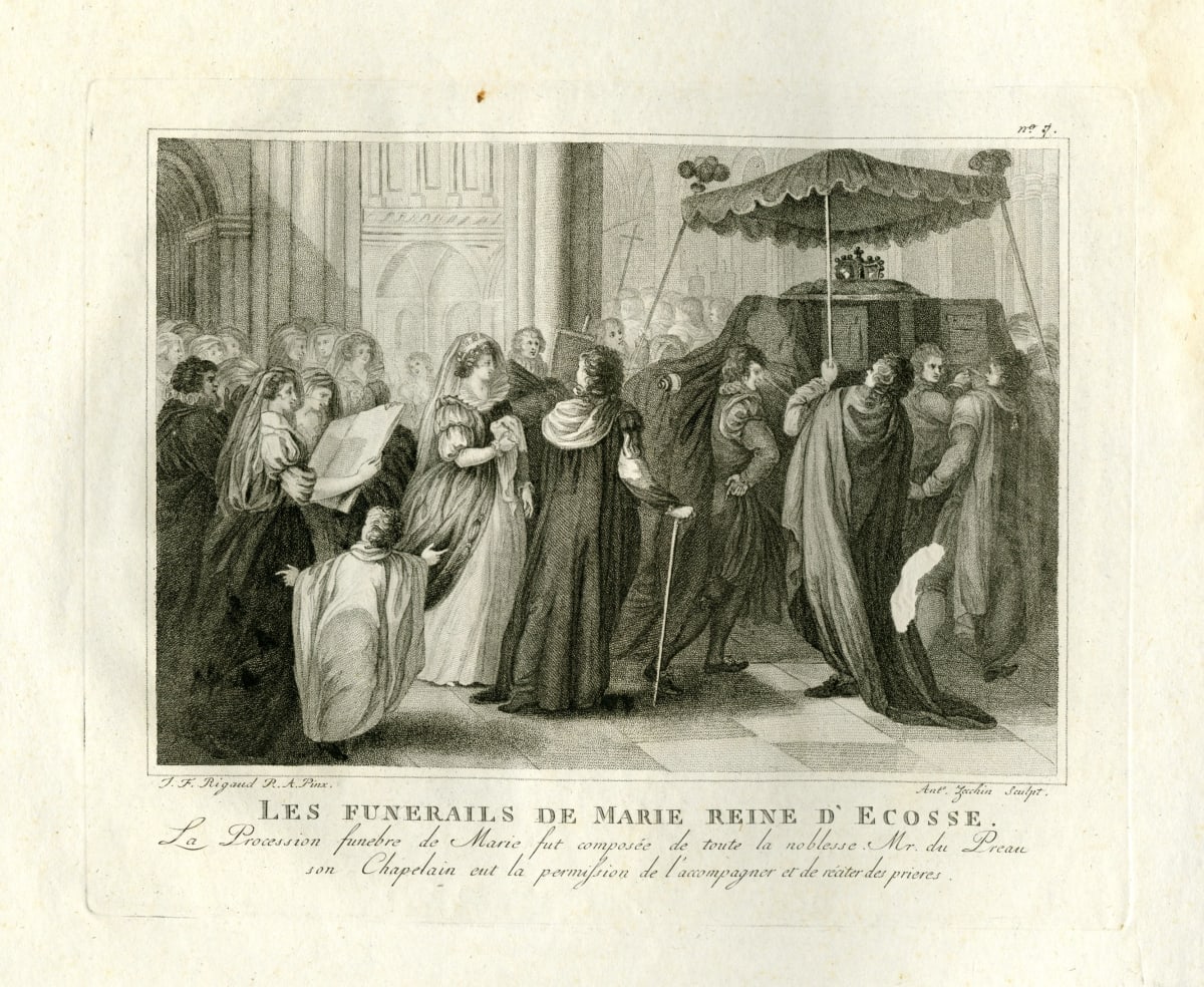 Les Funerails de Marie reine d'Ecosse (The Funeral of Mary Queen of Scots) by Antonio Zecchin 