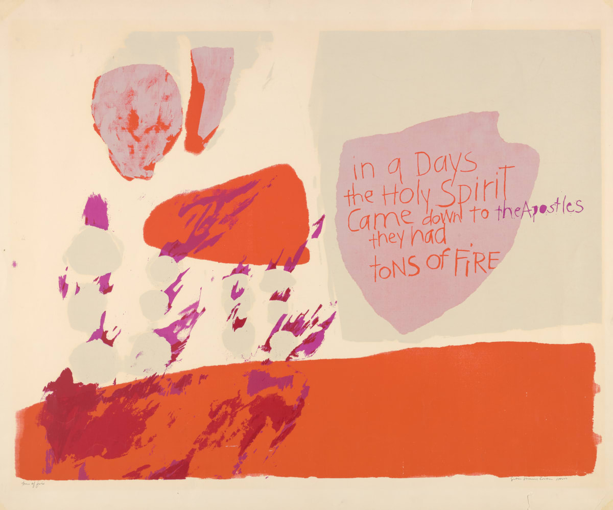 tons of fire by Corita Kent 