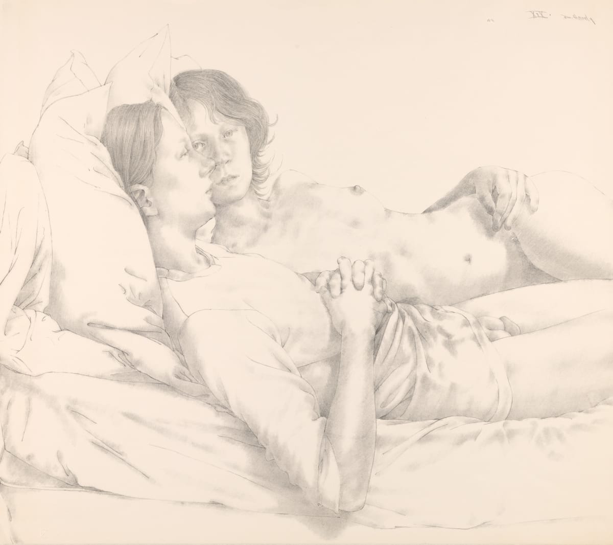 Two Figures in Bed by Dewitt Hardy 