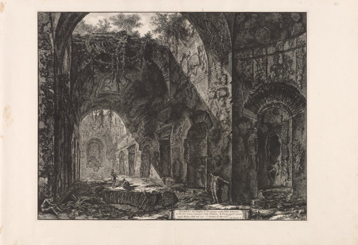 Interno del Tempio d. di Canopo nella Villa Adriana (Interior of the canopus at Hadrian's villa) by Giovanni Battista Piranesi 