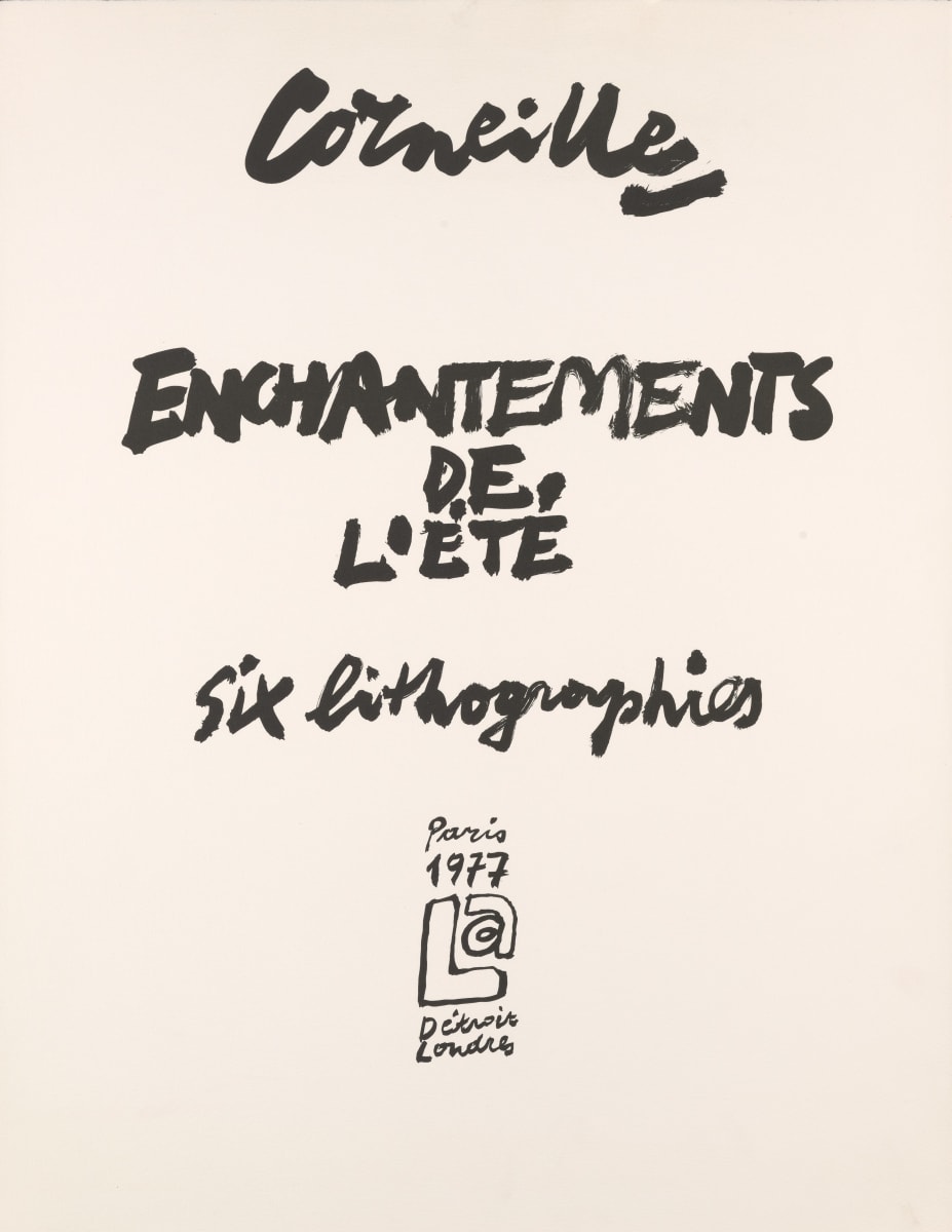 Title Page for "Enchantement de l'Été" by Corneille (Guillaume Cornelis van Beverloo) 