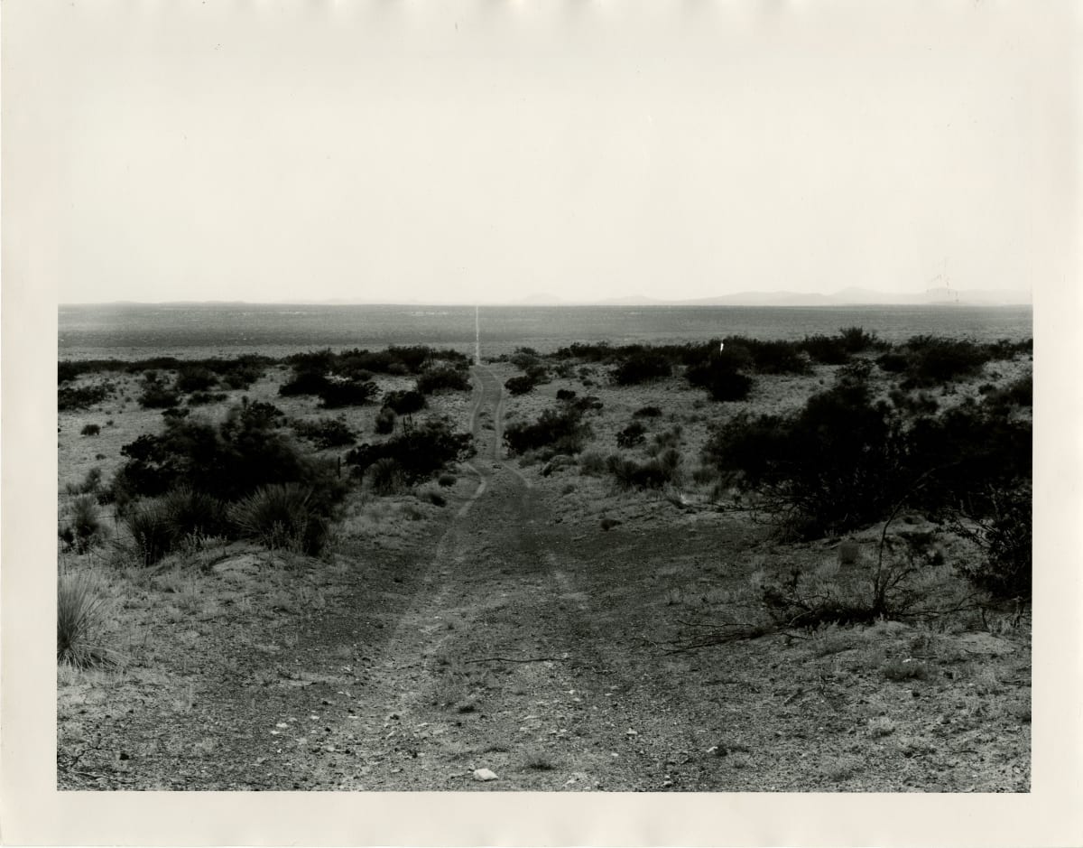 Border Project: Looking West from Monument No. 9, New Mexico by Peter Goin 