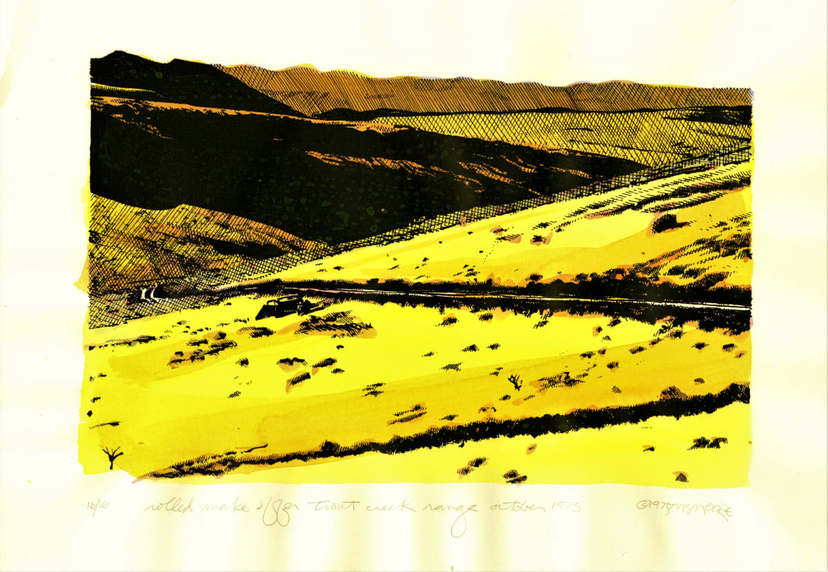 Rolled Make Offer, Trout Creek Range Oct. 1973 by Michael S. Moore, Image 1.