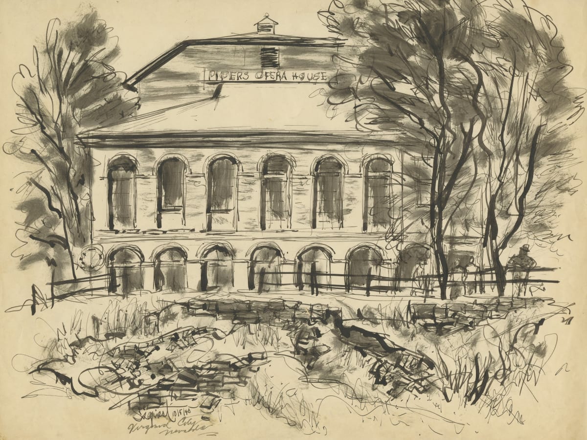 Virginia City Nevada [Pipers Opera House] by Louis Bassi Siegriest 