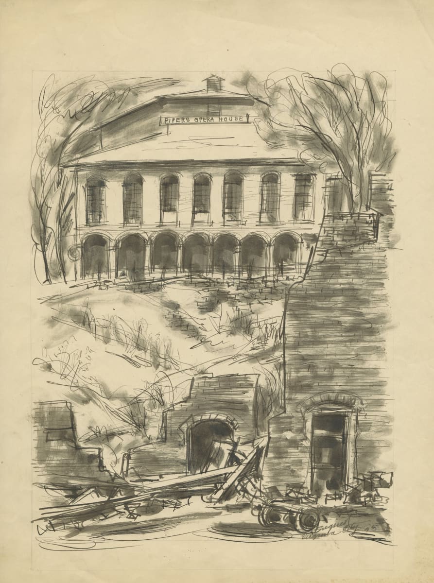 Virginia City [Pipers Opera House] by Louis Bassi Siegriest 