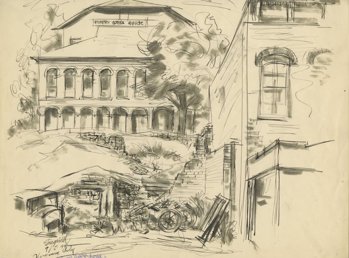 Virginia City [Pipers Opera House] by Louis Bassi Siegriest 
